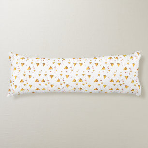 Funny Retro Pepperoni Pizza Minimalist Pattern Body Pillow