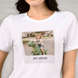 Funny Retro Photo 40th Forty Birthday Tri-Blend Shirt
