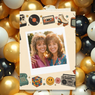 Funny Retro Photo Template Happy Birthday Bestie