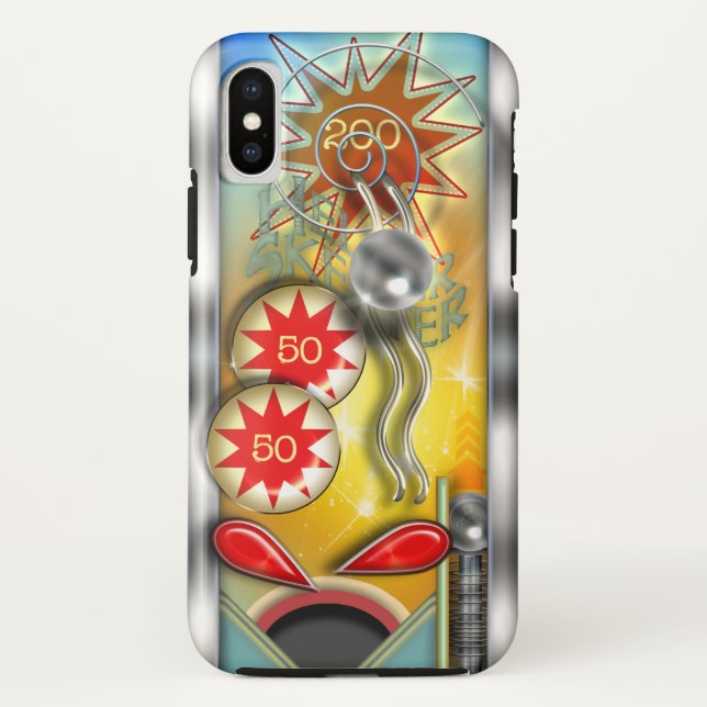 Funny Retro Pinball Machine Case-Mate iPhone Case (Back)