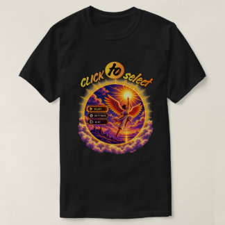 Funny Retro Pixel Game Menu T-Shirt