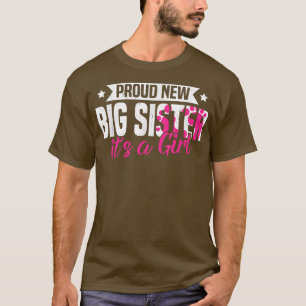Funny Retro Proud New Big Sister It's A Girl Gende T-Shirt