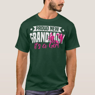 Funny Retro Proud New Grandmom It's A Girl Gender T-Shirt