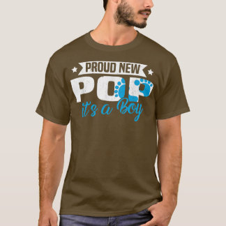 Funny Retro Proud New Pop It's A Boy Gender Reveal T-Shirt