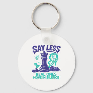 Funny Retro Purple Grape 5 Matching Men Women Team Keychain