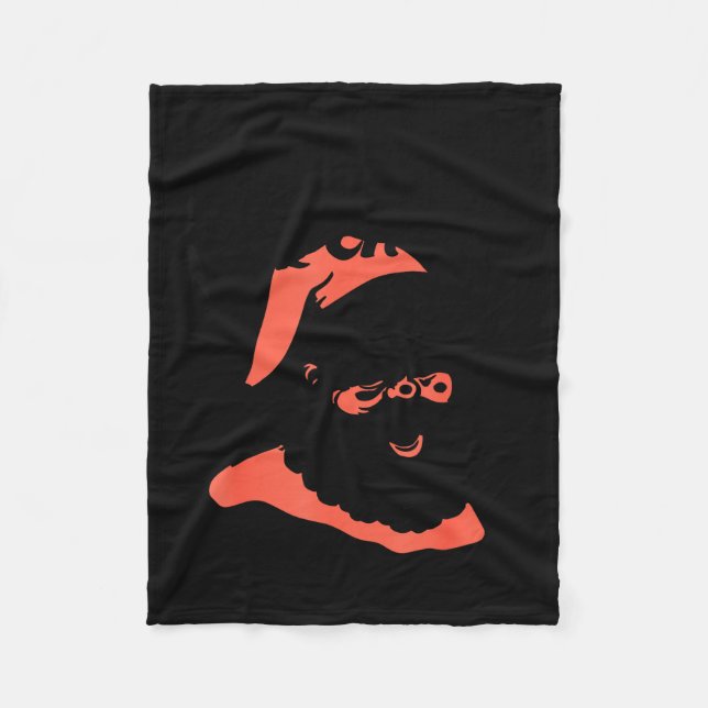 Funny Retro Santa Let's See Some Big Nick Energy C Fleece Blanket (Front)