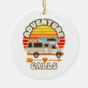 Funny Retro St Patricks Day - Camp Shenanigans Co Ceramic Ornament