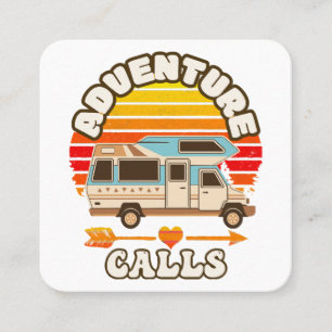 Funny Retro St Patricks Day - Camp Shenanigans Co Square Business Card