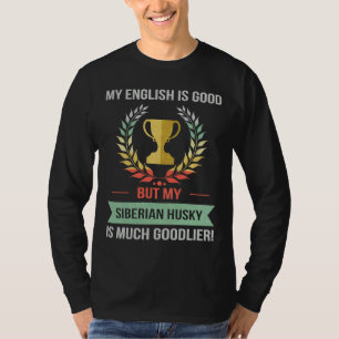 Funny Retro Style Siberian Husky Dog Breed Owner T-Shirt