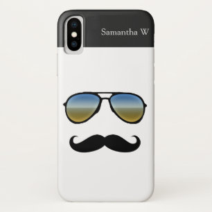 Funny Retro Sunglasses with Moustache Case-Mate iPhone Case
