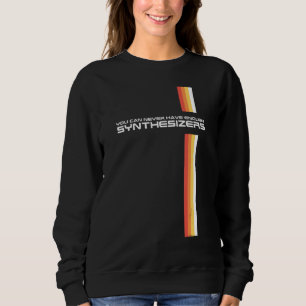 Funny Retro Synthesizer Synth Keyboard Collector M Sweatshirt