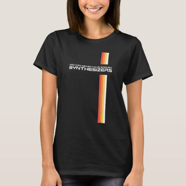 Funny Retro Synthesizer Synth Keyboard Collector M T-Shirt (Front)