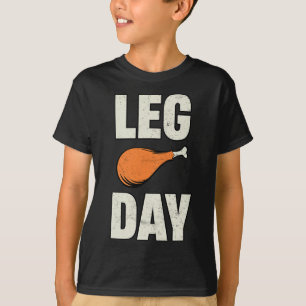 Funny Retro Thanksgiving Day Turkey Day Turkey Leg T-Shirt