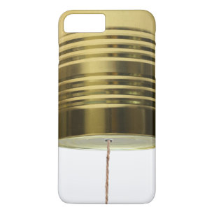 Funny Retro Tin Can String Telephone Case-Mate iPhone Case