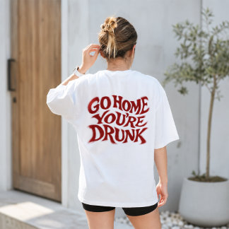 Funny Retro Typographic Art Tee