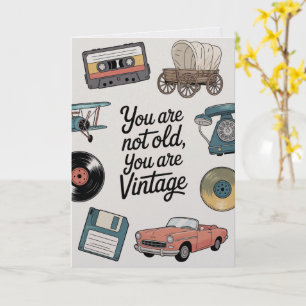 Funny Retro Vintage Birthday Card Nostalgic Humour