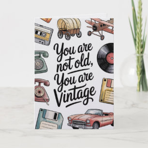 Funny Retro Vintage Birthday Card Nostalgic Humour