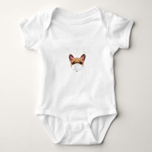 Funny Retro Vintage Bulldog Wearing Mask Ew People Baby Bodysuit