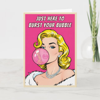 Funny Retro Vintage Frenemy Humor Pop Art Card