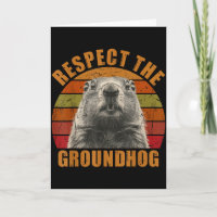 Funny Retro Vintage Groundhog Day 2025 Respect The