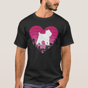 Funny Retro Vintage Heart Brussels Griffon Dog Val T-Shirt