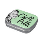 Funny Retro Woman Mint Chill Pills
