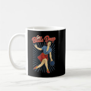 Funny Retro Womens Ten Pin Bowling Go Balls Deep P Coffee Mug