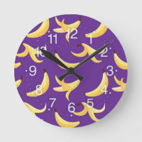 Funny Retro Yellow Banana Pattern Party Editable