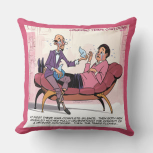 Funny Reverse Mortgage Therapy Cotton Throw Pillow