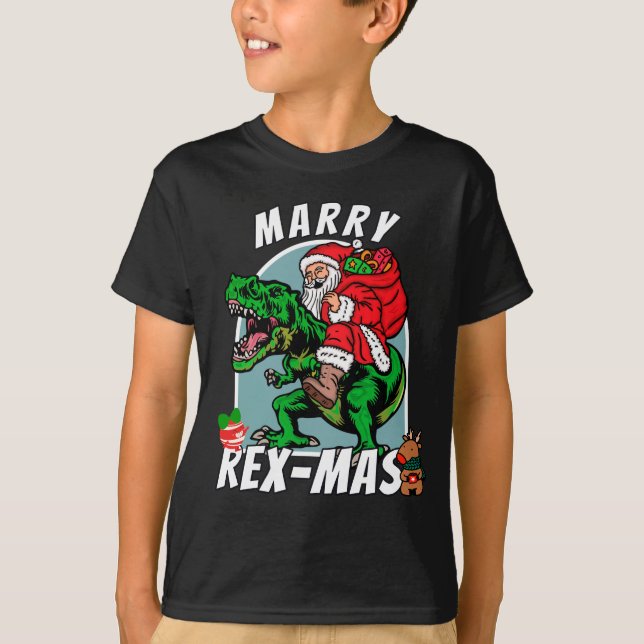 Funny REX-Max Christmas Kid T-shirt (Front)