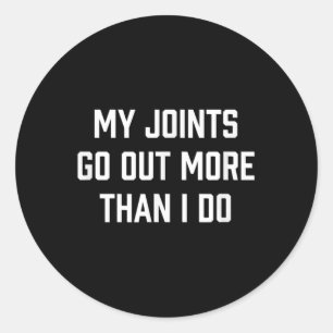 Funny Rheumatoid Arthritis Awareness Classic Round Sticker