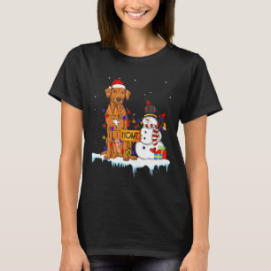 Funny Rhodesian Ridgeback Dog Christmas Snowman Xm T-Shirt