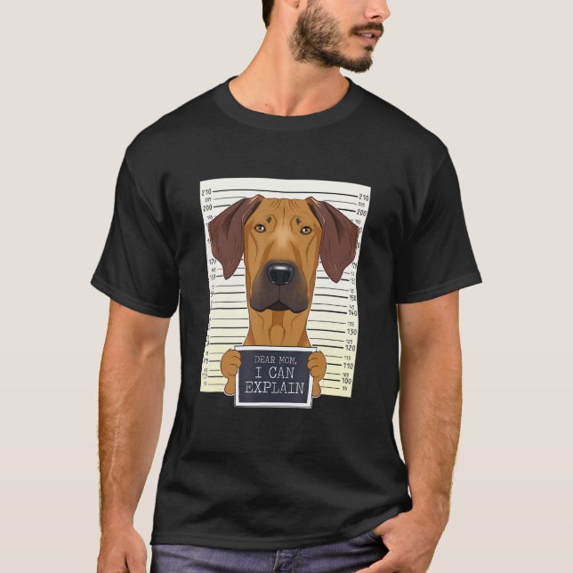 Funny Rhodesian Ridgeback Mom I Rhodesian Ridgebac T-Shirt (Front)