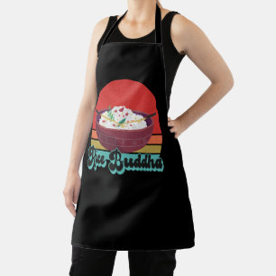 Funny Rice Buddha Sunset Retro Vintage Gift Apron