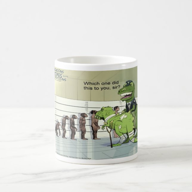 Funny Rick London Dinosaur Police Lineup Coffee Mug (Center)