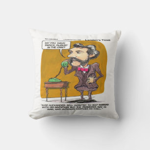 Funny Rick London Pillow w/Alexander Bell Comic