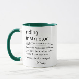 Funny Riding Instructor Definition Mug