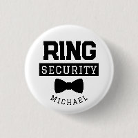 Funny Ring Security Wedding Favour Kid