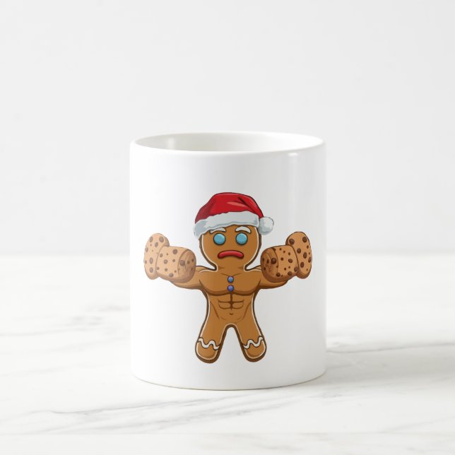  Funny Ripped Gingerbread Man Christmas  Coffee Mug (Center)