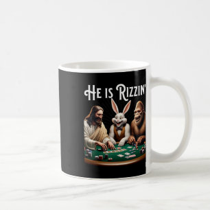 Funny Rizz He Is Rizzin Jesus Coffee Mug