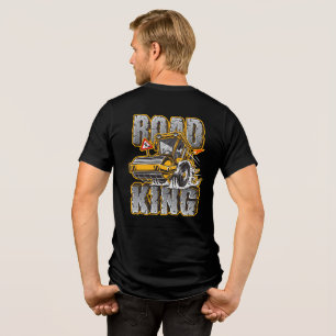 Funny Road King Construction Compactor Operator Tri-Blend Shirt
