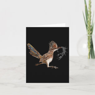 Funny Roadrunner Scorpion Road Runner Bird Hunter  Card