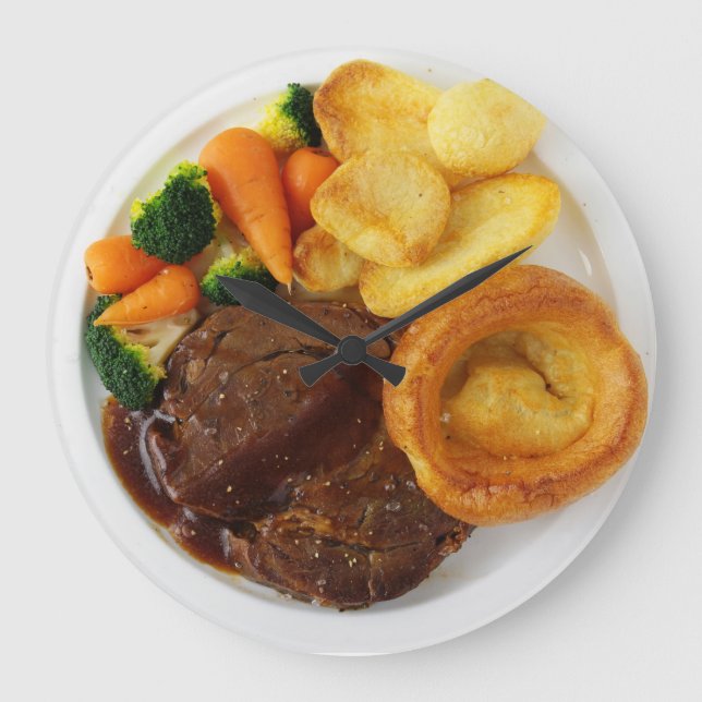 Funny Roast Beef Dinner Clock (Front)