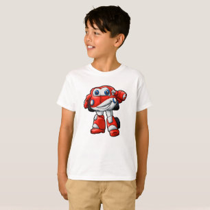 Funny Robot car cartoon    - Choose back color T-Shirt