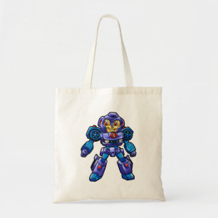 Funny robot cartoon Robot car Choose back colou Tote Bag
