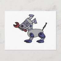 Funny Robot Dog with Wrench