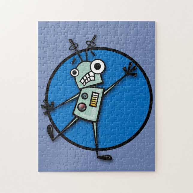 FUNNY ROBOT ILLUSTRATION GRAPHIQUE PUZZLE VERTICAL (Vertical)