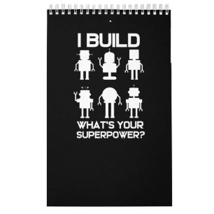 Funny Robotics Engineer Build Robots Lover Gift Calendar