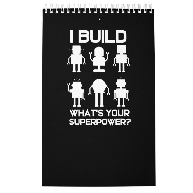 Funny Robotics Engineer Build Robots Lover Gift Calendar (Cover)