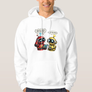 funny robots hoodie